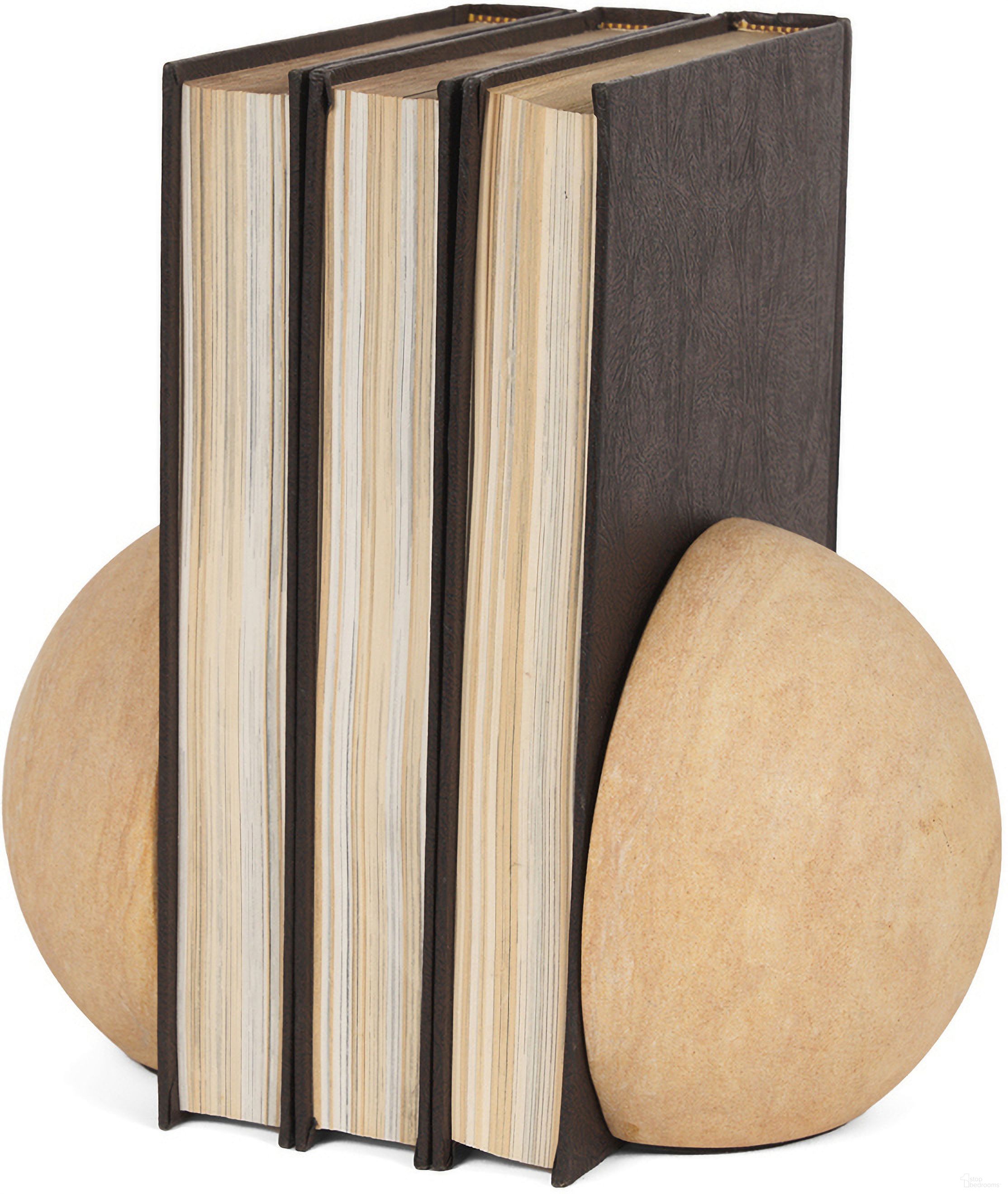 The appearance of Rahmi Orb Bookends In Sandstone designed by Mercana in the modern / contemporary interior design. This sandstone piece of furniture  was selected by 1StopBedrooms from Rahmi Collection to add a touch of cosiness and style into your home. Sku: 70700. Material: Stone.