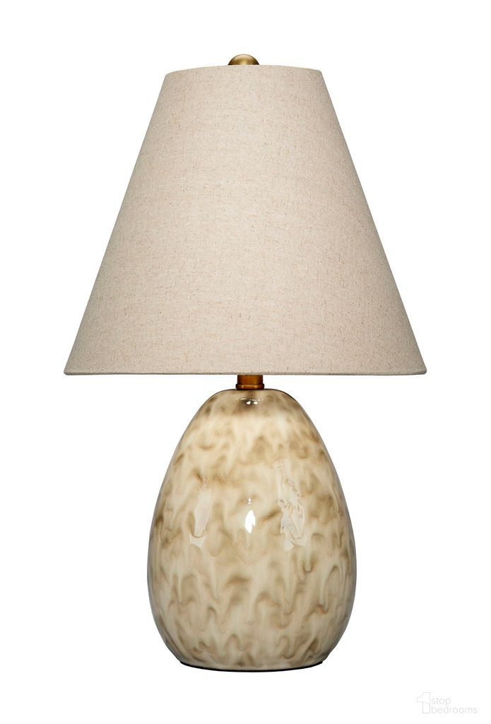 Raindrop Ceramic Table Lamp In Off White