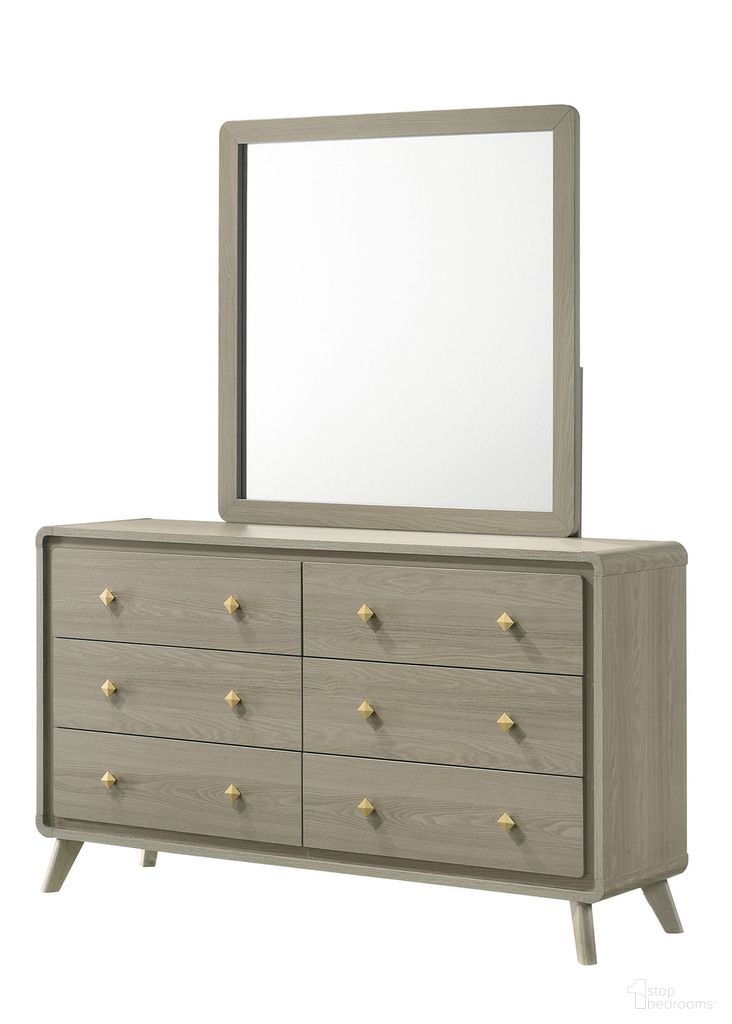 Rainier Mirror with LED In Gray
