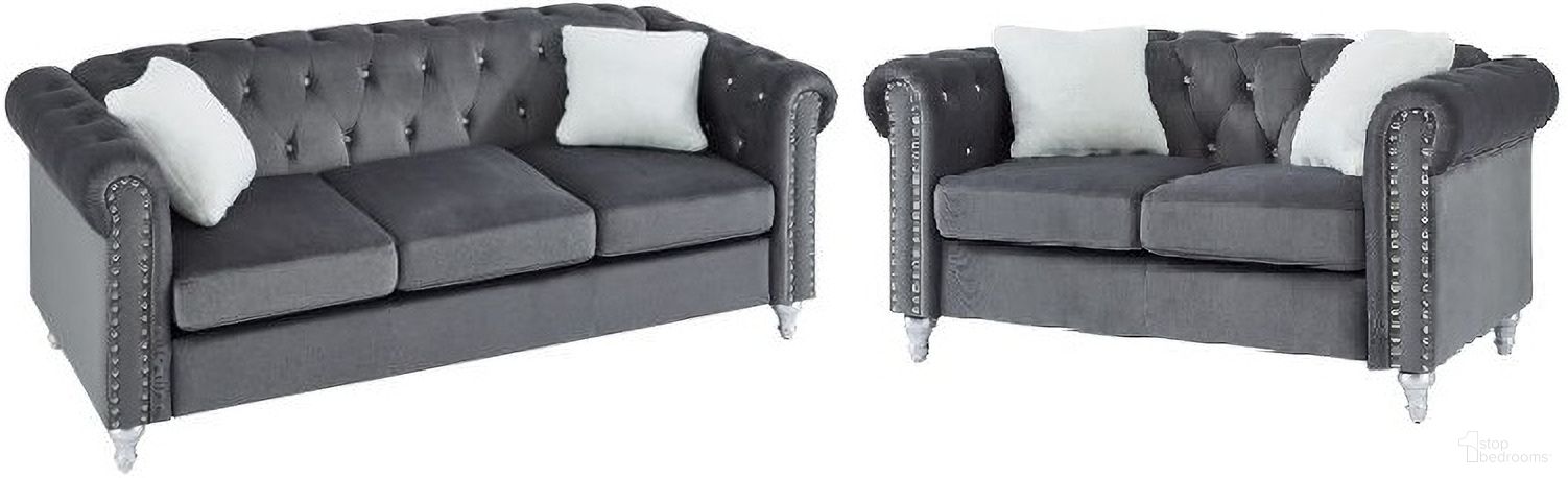 The appearance of Raisa Living Room Set In Gray designed by Glory in the modern / contemporary interior design. This gray piece of furniture was selected by 1StopBedrooms from Raisa Collection to add a touch of cosiness and style into your home. Sku: G860A-S-Sofa Seat and Frame;G860A-S-Sofa Back;G860A-S-Sofa Arms;G860A-L-Love Seat Arms and Frame;G860A-L-Loveseat Back. Material: Wood.