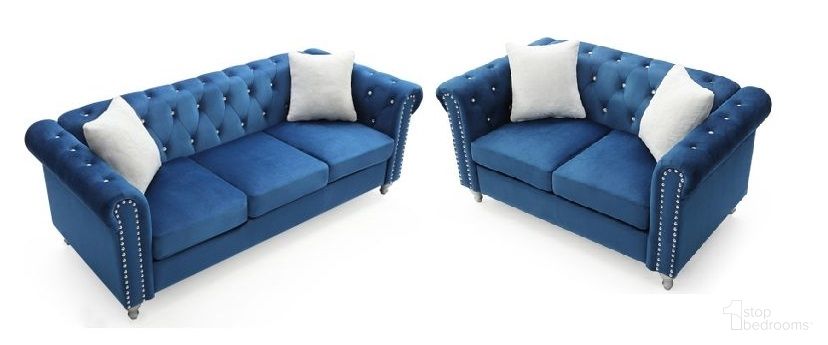 The appearance of Raisa Living Room Set In Navy Blue designed by Glory in the modern / contemporary interior design. This navy blue piece of furniture was selected by 1StopBedrooms from Raisa Collection to add a touch of cosiness and style into your home. Sku: G861A-S-Sofa Seat and Frame;G861A-S-Sofa Back;G861A-S-Sofa Arms;G861A-L-Love Seat Arms and Frame;G861A-L-Loveseat Back. Material: Wood.