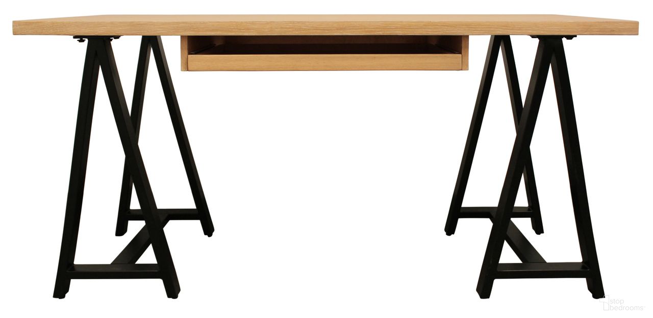 Rake Paolini Executive Desk with One Large Keyboard Drawer In Ivory