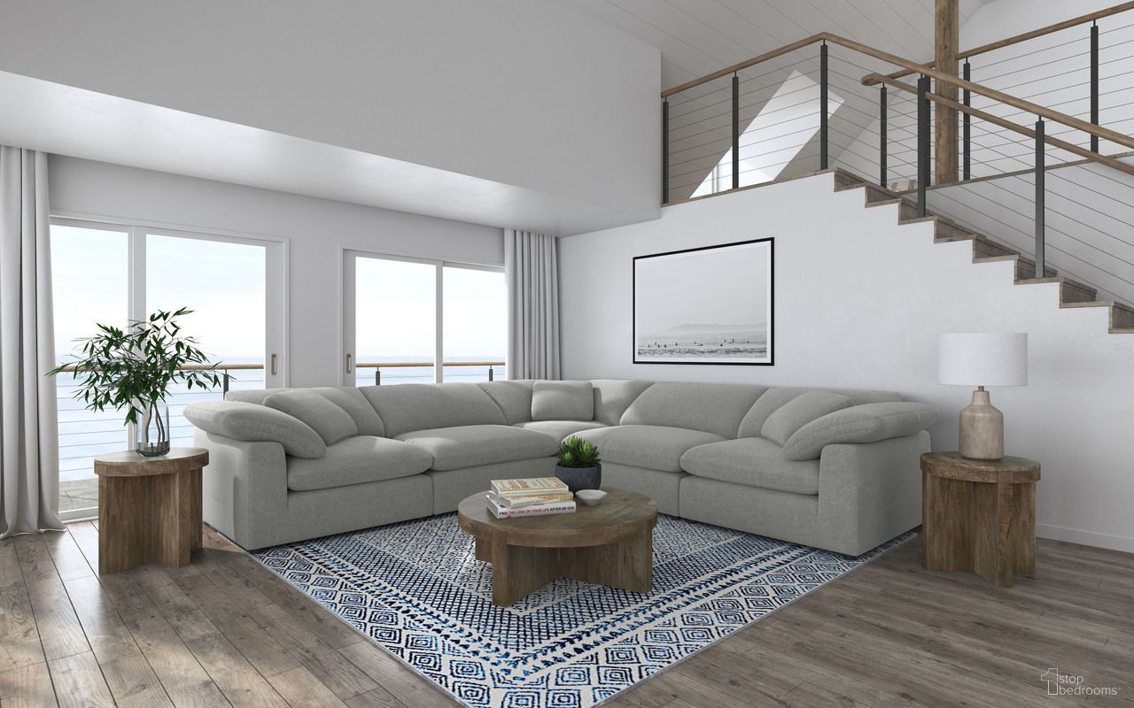 The appearance of Raleigh 5-piece Boucle Upholstered Modular Sectional In Grey designed by Coaster in the traditional interior design. This grey piece of furniture was selected by 1StopBedrooms from Raleigh Collection to add a touch of cosiness and style into your home. Sku: 551754;551754;551755;551755;551755. Layout: L-Shape. Material: Boucle.