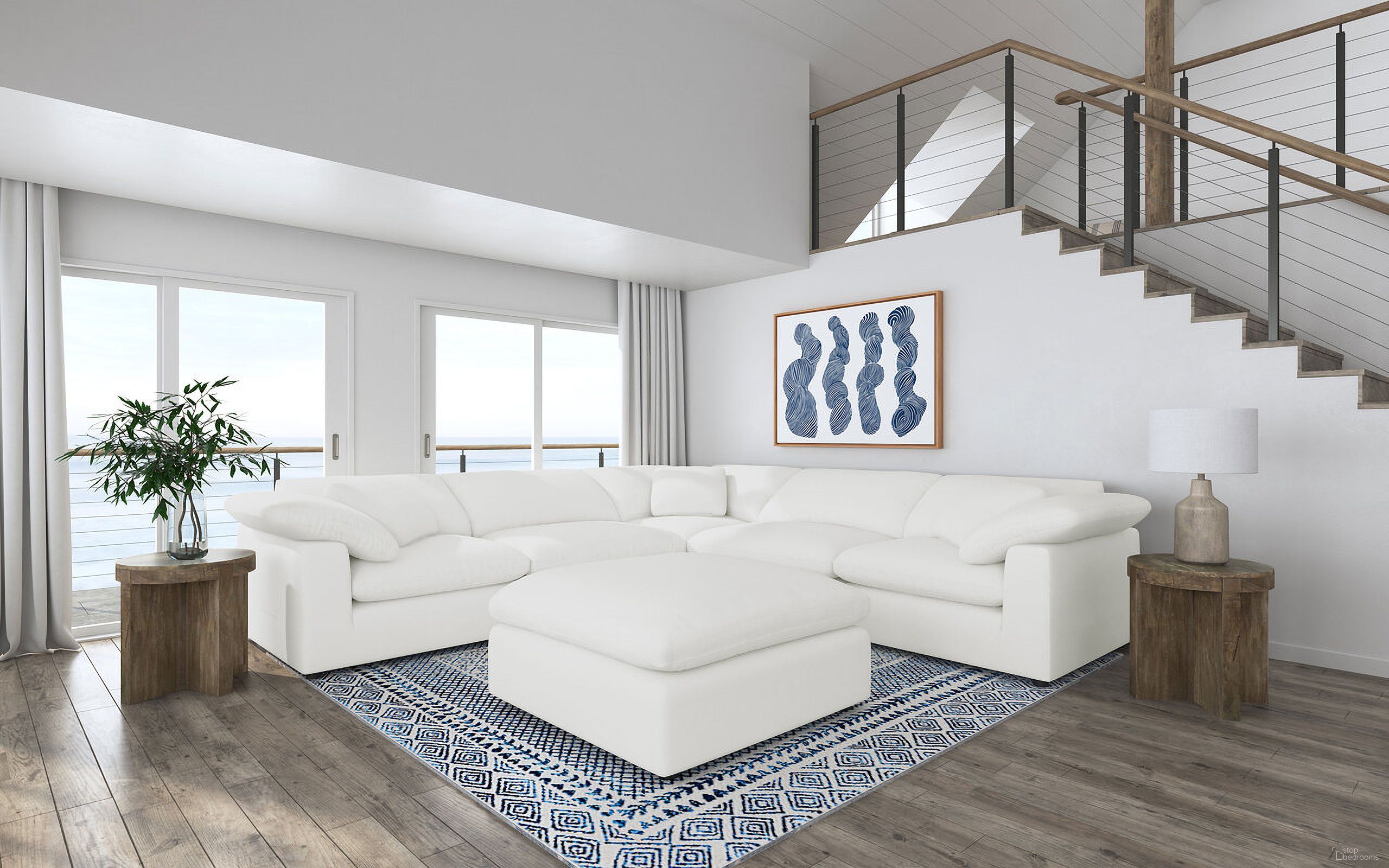 The appearance of Raleigh 6-piece Boucle Upholstered Modular Sectional In Ivory designed by Coaster in the transitional interior design. This ivory piece of furniture was selected by 1StopBedrooms from Raleigh Collection to add a touch of cosiness and style into your home. Sku: 551751;551751;551752;551752;551752;551753. Layout: L-Shape. Material: Boucle.