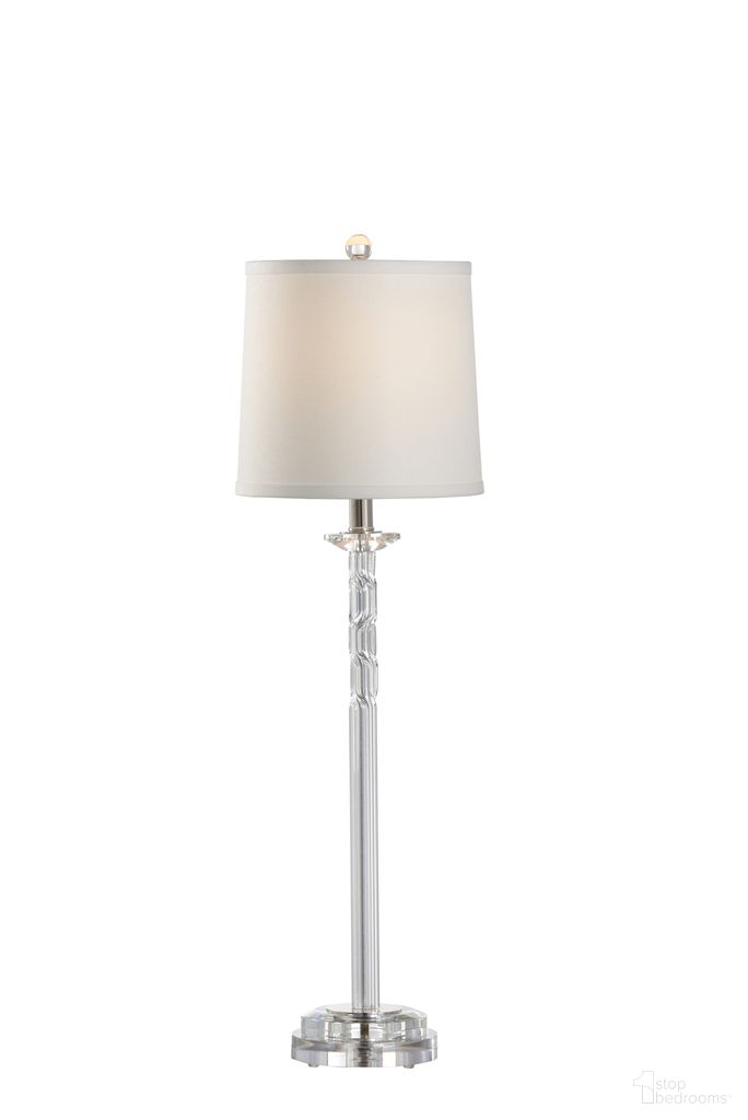 The appearance of Raleigh Buffet Lamp In Clear designed by Chelsea House in the modern / contemporary interior design. This clear piece of furniture was selected by 1StopBedrooms from Chelsea House Misc Collection to add a touch of cosiness and style into your home. Sku: 69915. Material: Crystal.