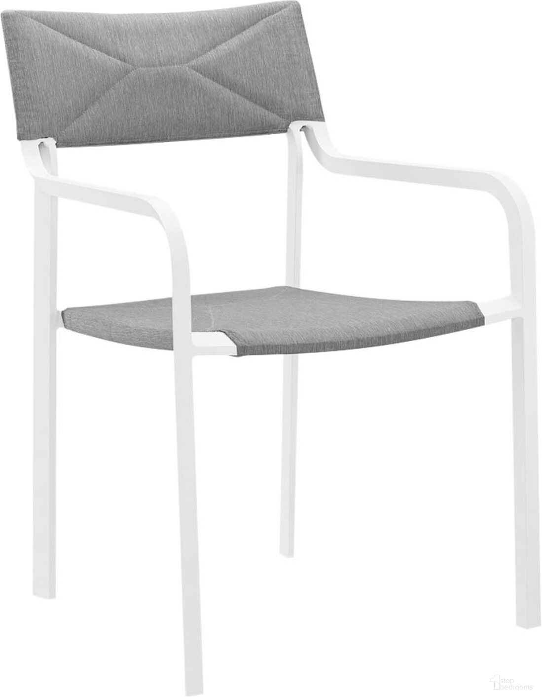 The appearance of Raleigh Stackable Outdoor Patio Aluminum Dining Arm Chair In White and Gray designed by Modway in the modern / contemporary interior design. This white and gray piece of furniture was selected by 1StopBedrooms from Raleigh Collection to add a touch of cosiness and style into your home. Sku: EEI-3573-WHI-GRY. Material: Fabric.