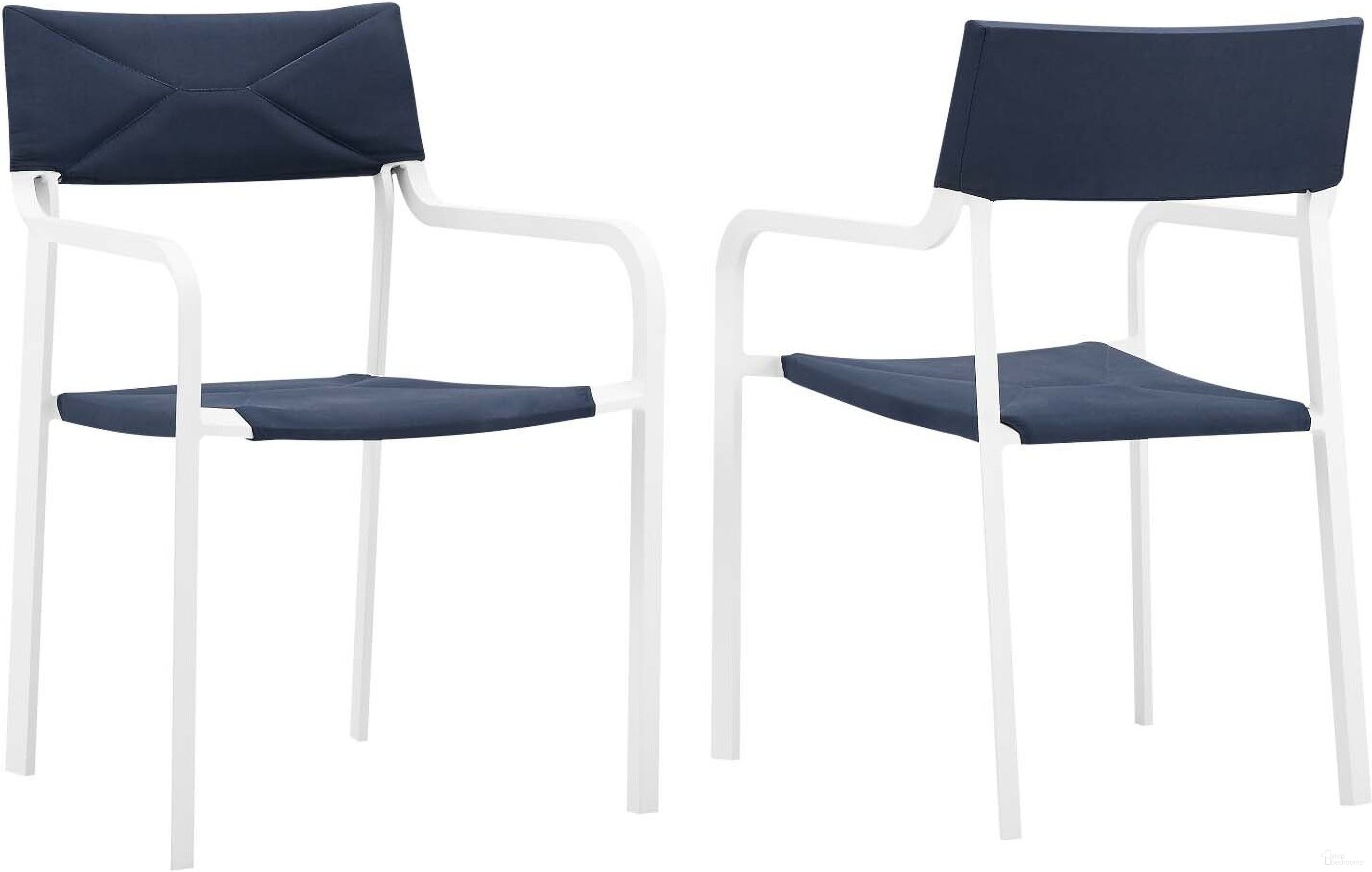 The appearance of Raleigh White Navy Outdoor Patio Aluminum Arm Chair Set of 2 designed by Modway in the modern / contemporary interior design. This white navy piece of furniture was selected by 1StopBedrooms from Raleigh Collection to add a touch of cosiness and style into your home. Sku: EEI-3573-WHI-NAV-N;EEI-3573-WHI-NAV-N. Material: Aluminium.
