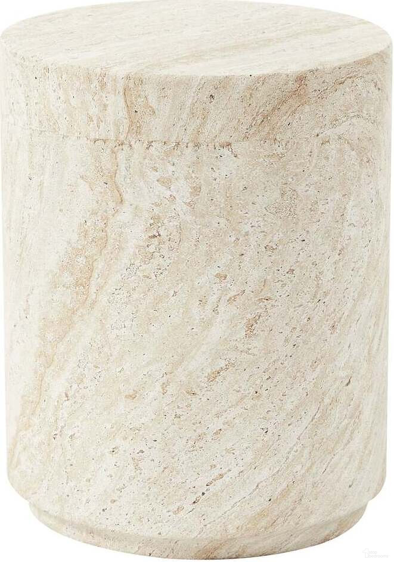 The appearance of Ramble Series Modern Side End Table In Travertine designed by LeisureMod in the modern / contemporary interior design. This travertine piece of furniture  was selected by 1StopBedrooms from Ramble Collection to add a touch of cosiness and style into your home. Sku: RST14TR. Material: Stone.