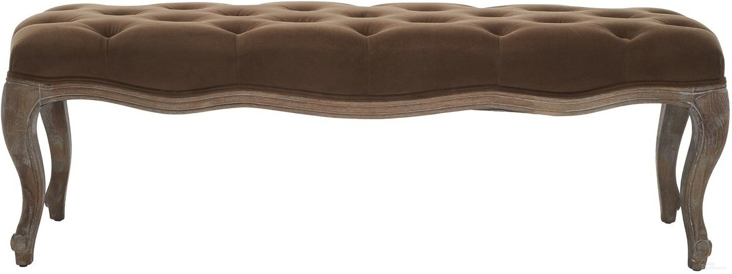 Ramsey Spruce and Pickled Oak Finish Bench