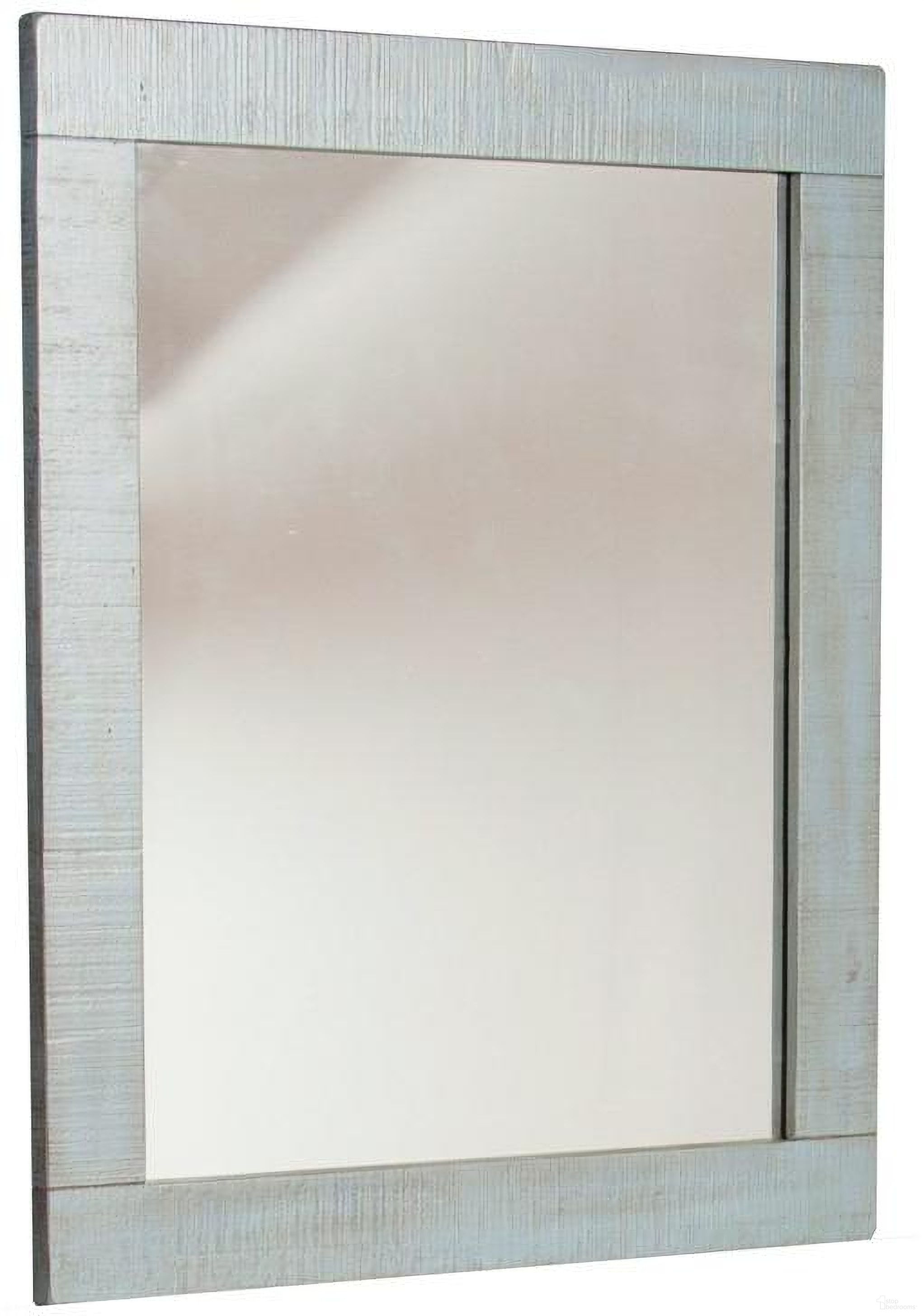 The appearance of Flex Life Ranch House Mirror In Blue designed by Sunny Designs in the transitional interior design. This little boy blue piece of furniture  was selected by 1StopBedrooms from Flex Life Ranch House Collection to add a touch of cosiness and style into your home. Sku: 2319LB-M. Material: Solid Wood.