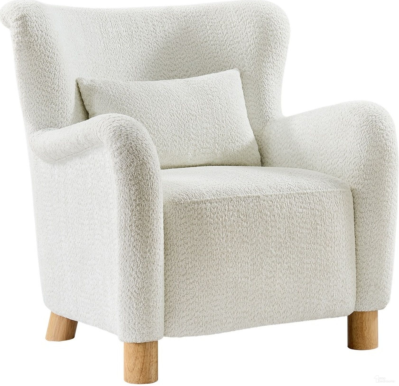 The appearance of Randolf Accent Chair In Ivory designed by Karat Home in the modern / contemporary interior design. This ivory piece of furniture was selected by 1StopBedrooms from Randolf Collection to add a touch of cosiness and style into your home. Sku: CHDM1338-IVY. Material: Chenille.