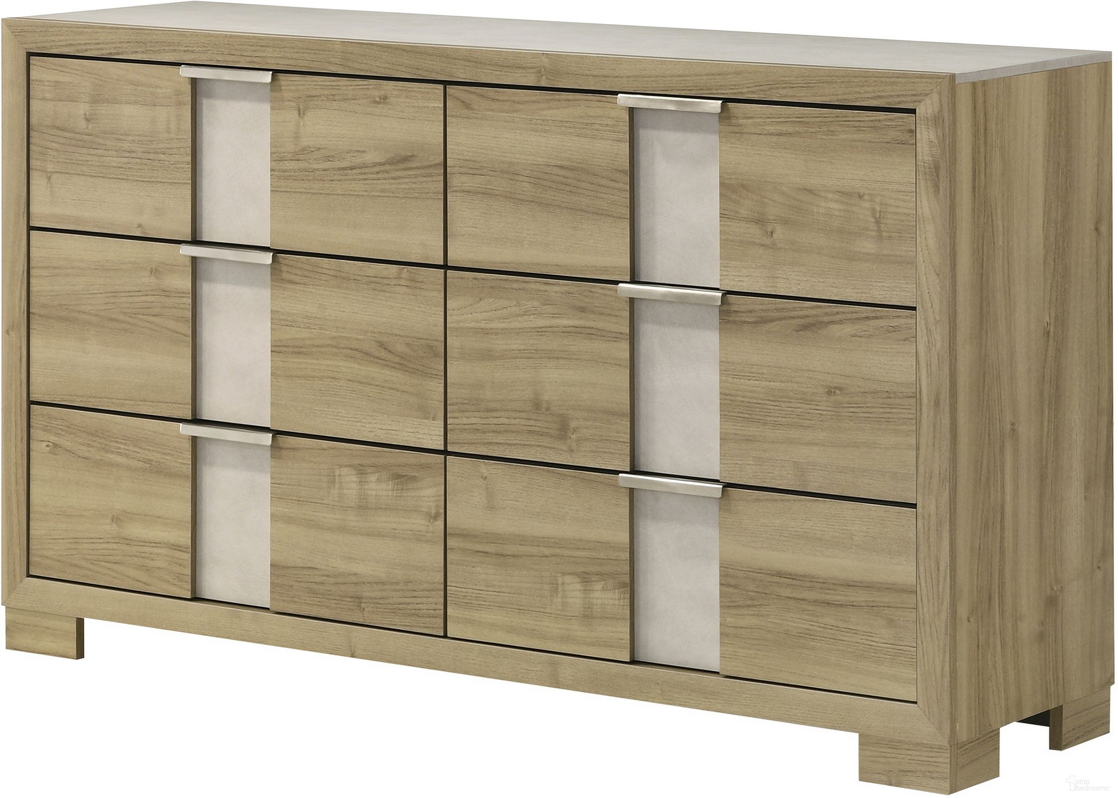The appearance of Rangley Dresser In Driftwood designed by Crown Mark in the modern / contemporary interior design. This driftwood piece of furniture was selected by 1StopBedrooms from Rangley Collection to add a touch of cosiness and style into your home. Sku: B6832-1. Material: MDF.