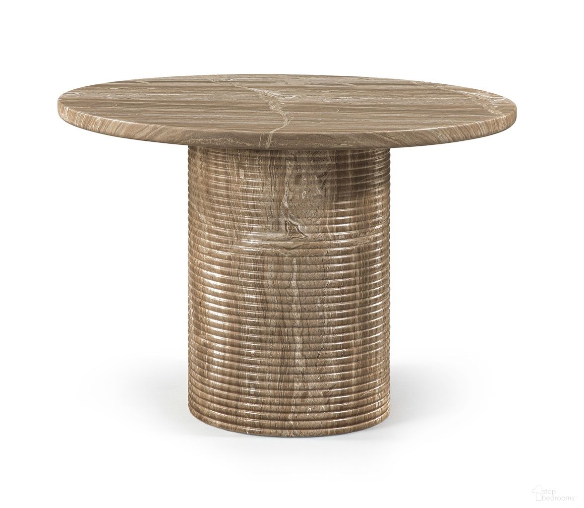 The appearance of Rapallo 43 Inch Concrete Indoor and Outdoor Dining Table In Beige designed by Meridian in the modern / contemporary interior design. This beige piece of furniture  was selected by 1StopBedrooms from Rapallo Collection to add a touch of cosiness and style into your home. Sku: 758Beige-DT Box 1/2 (Top);758Beige-DT Box 2/2 (Base). Table Base Style: Pedestal. Table Top Shape: Round. Material: Concrete. Size: 43".