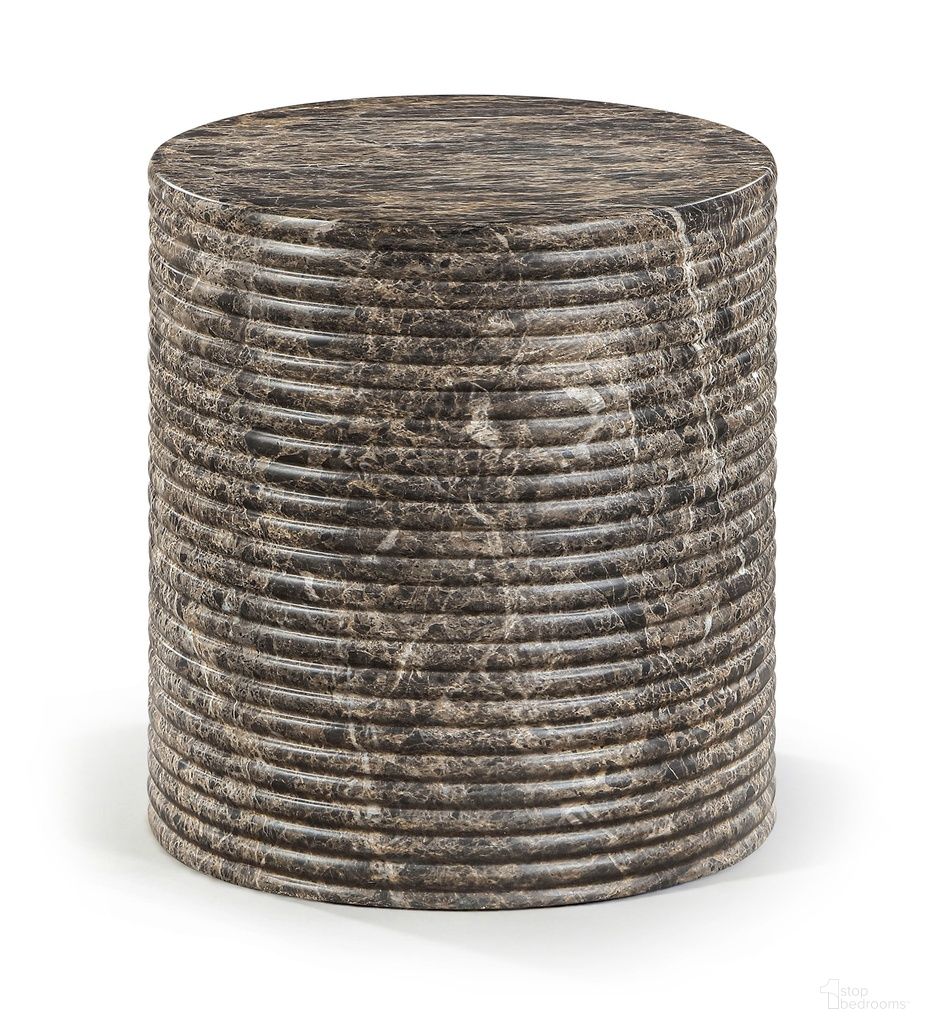 The appearance of Rapallo Concrete Indoor and Outdoor End Table In Brown designed by Meridian in the modern / contemporary interior design. This brown piece of furniture  was selected by 1StopBedrooms from Rapallo Collection to add a touch of cosiness and style into your home. Sku: 758Brown-ET. Material: Concrete.
