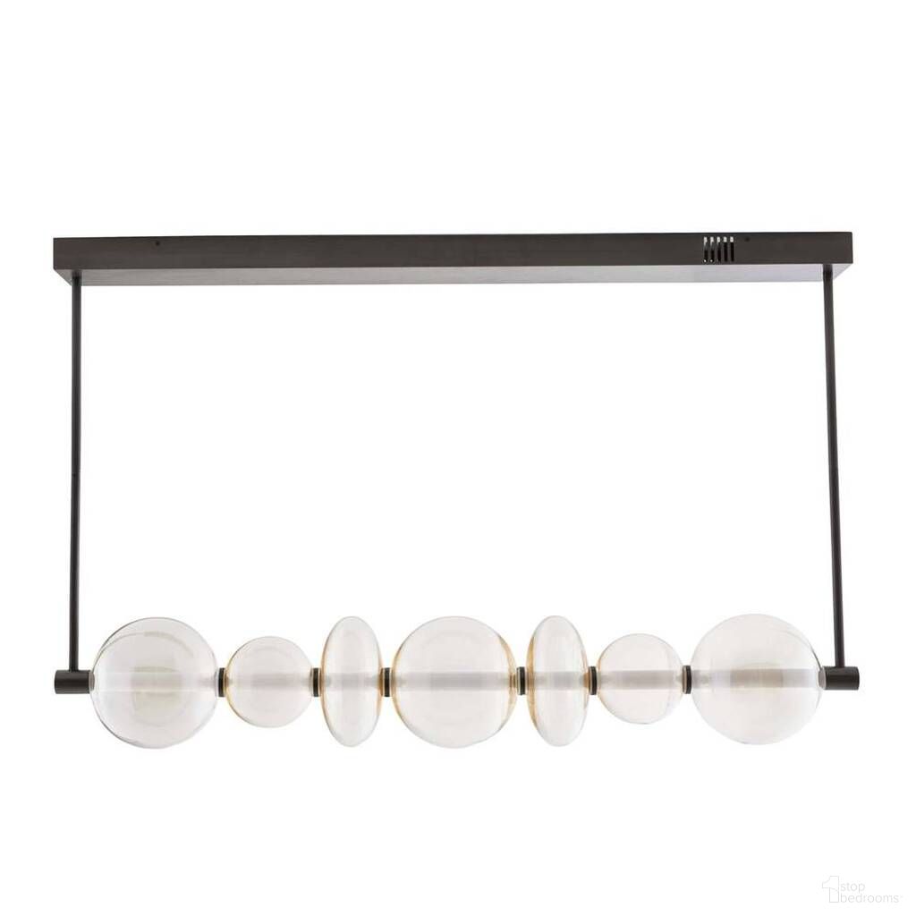 The appearance of Raphael Linear Chandelier In Champagne designed by Arteriors in the modern / contemporary interior design. This champagne piece of furniture was selected by 1StopBedrooms from Raphael Collection to add a touch of cosiness and style into your home. Sku: 89656. Material: Glass.