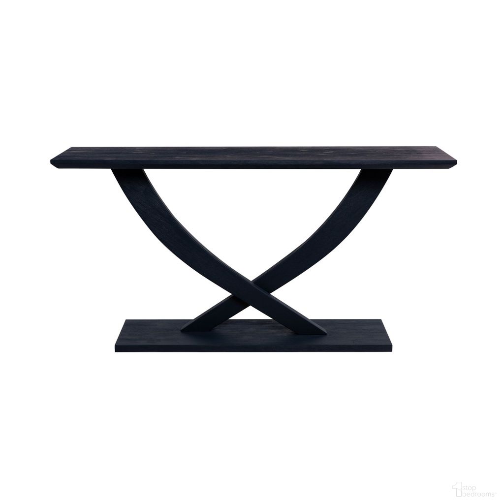 The appearance of Rasmus Console Table In Navy Blue designed by Boraam Industries in the transitional interior design. This navy blue piece of furniture was selected by 1StopBedrooms from Rasmus Collection to add a touch of cosiness and style into your home. Sku: 77328. Material: Acacia Wood.