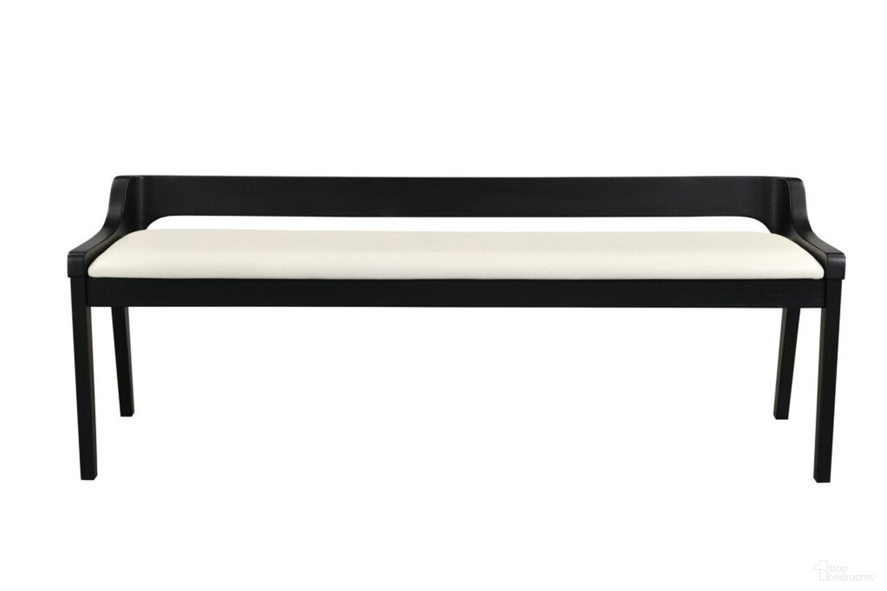 The appearance of Rasmus Faux Leather Wood Dining Bench In Cream and Black designed by Boraam Industries in the modern / contemporary interior design. This cream and black piece of furniture was selected by 1StopBedrooms from Rasmus Collection to add a touch of cosiness and style into your home. Sku: 77818. Material: Rubberwood.