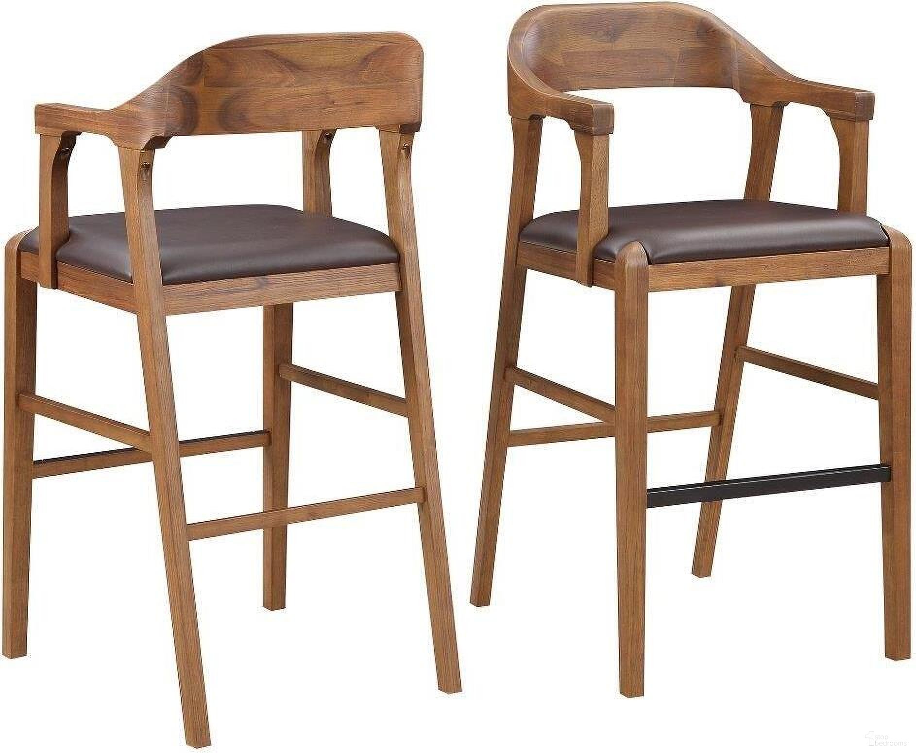 The appearance of Rasmus Stationary Bar Stool In Chestnut Wire-Brush Finish designed by Boraam Industries in the transitional interior design. This chestnut piece of furniture was selected by 1StopBedrooms from Rasmus Collection to add a touch of cosiness and style into your home. Sku: 78029. Material: Rubberwood.