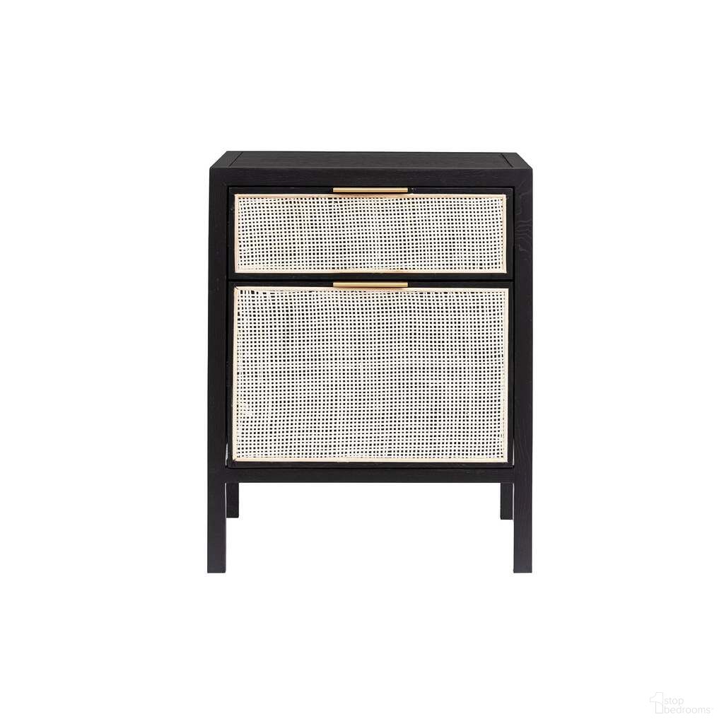 The appearance of Rattan Filing Cabinet In Antique Brass and Black designed by LH Imports in the modern / contemporary interior design. This antique brass/black piece of furniture  was selected by 1StopBedrooms from Rattan Collection to add a touch of cosiness and style into your home. Sku: RAT004-E. Material: Ash.