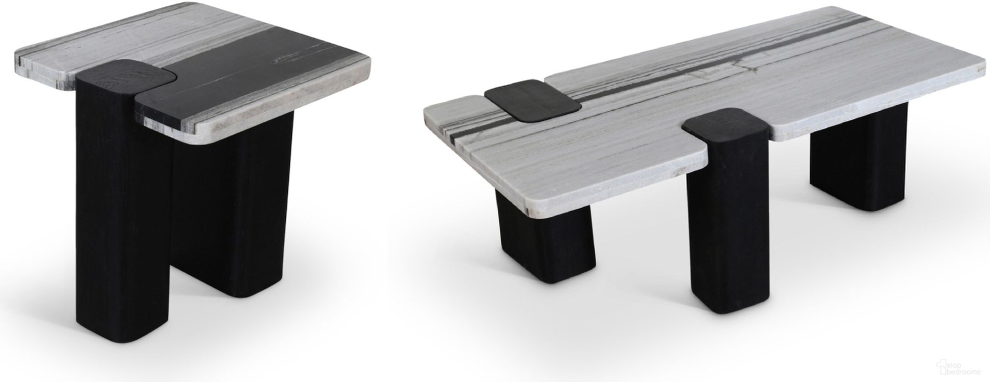 The appearance of Ravenna Genuine Marble Top and Oak Wood Base Occasional Table Set In Panda and Black designed by Meridian in the modern / contemporary interior design. This panda/black piece of furniture was selected by 1StopBedrooms from Ravenna Collection to add a touch of cosiness and style into your home. Sku: 99077Panda-CT Box 1/2 (Top);99077Panda-CT Box 2/2 (Base);99077Panda-ET Box 1/2 (Top);99077Panda-ET Box 2/2 (Base). Material: Marble.