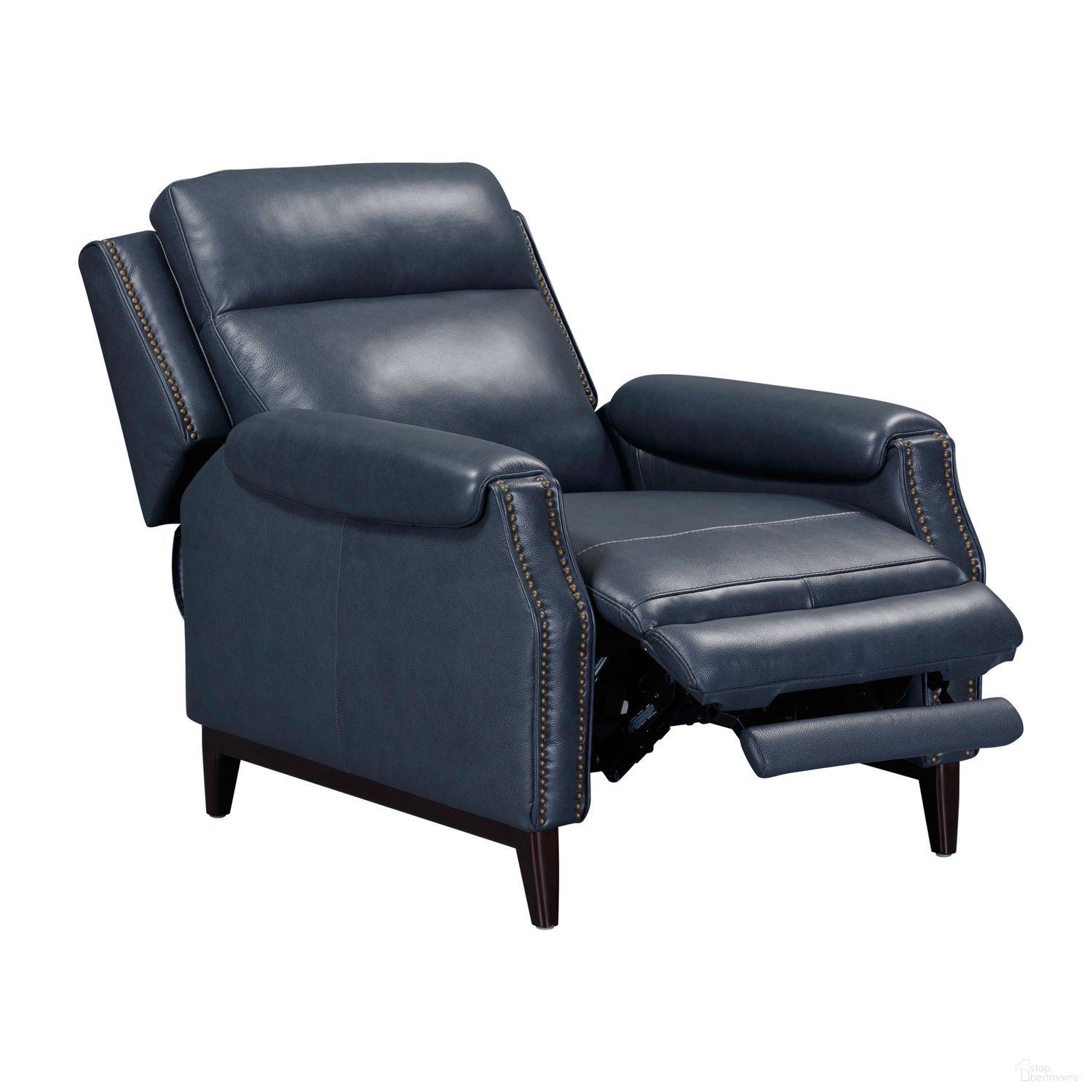 The appearance of Rawling Pushback Recliner In York Navy designed by Liberty in the transitional interior design. This york navy piece of furniture was selected by 1StopBedrooms from Rawling Collection to add a touch of cosiness and style into your home. Sku: 03NY-10M. Material: Solid Hardwood.