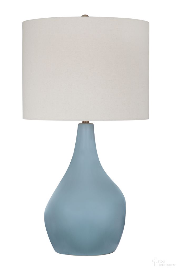 Rawlins Table Lamp In Light Grey Blue
