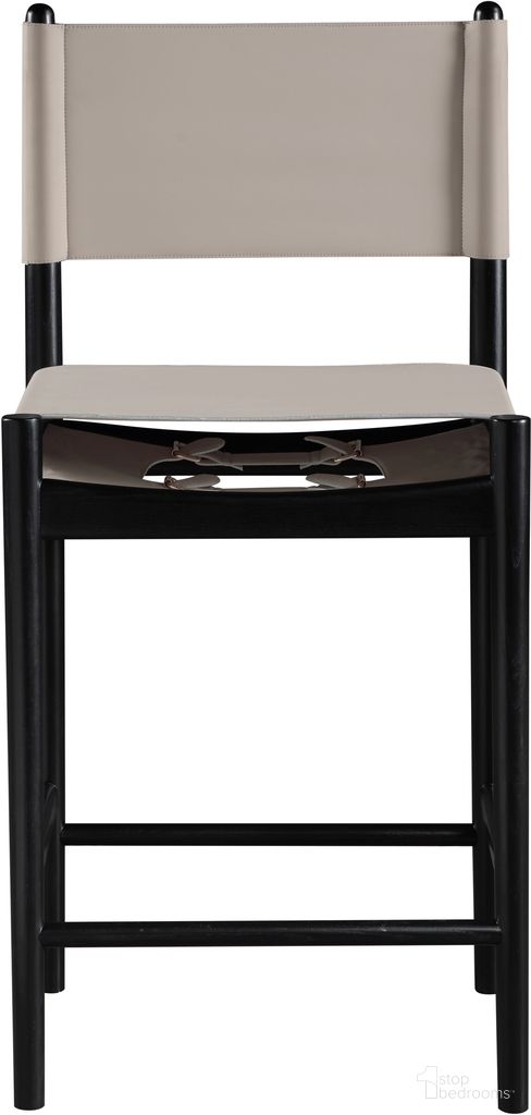 The appearance of Rawlins Vegan Leather Upholstered Counter Stool In Taupe and Black designed by Meridian in the modern / contemporary interior design. This black/taupe piece of furniture was selected by 1StopBedrooms from Rawlins Collection to add a touch of cosiness and style into your home. Sku: 11015Taupe-C. Material: Vegan Leather.