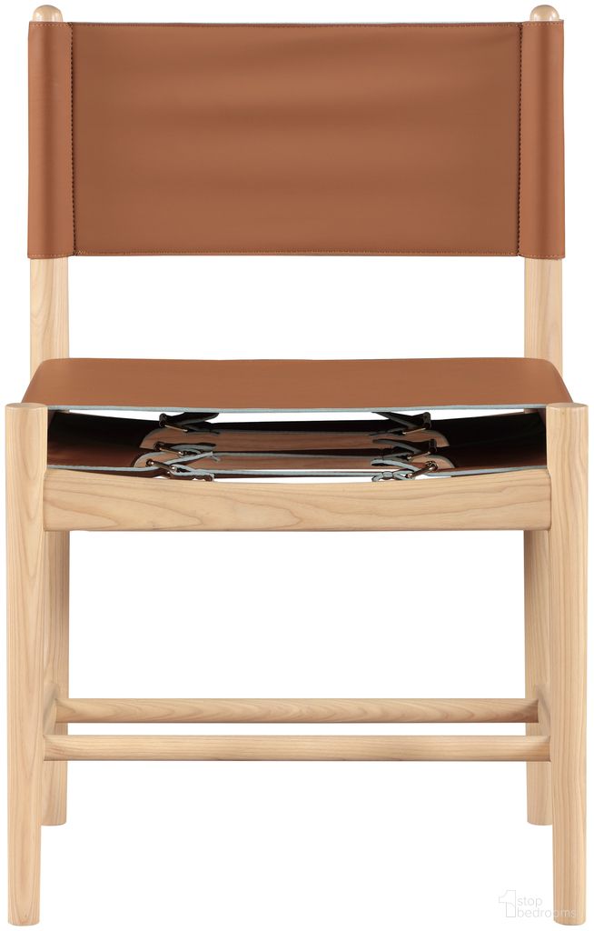 The appearance of Rawlins Vegan Leather Upholstered Dining Chair Set of 2 In Cognac and Natural designed by Meridian in the modern / contemporary interior design. This cognac and natural piece of furniture was selected by 1StopBedrooms from Rawlins Collection to add a touch of cosiness and style into your home. Sku: 11011Cognac-C. Material: Vegan Leather. Chair Type: Side Chair.