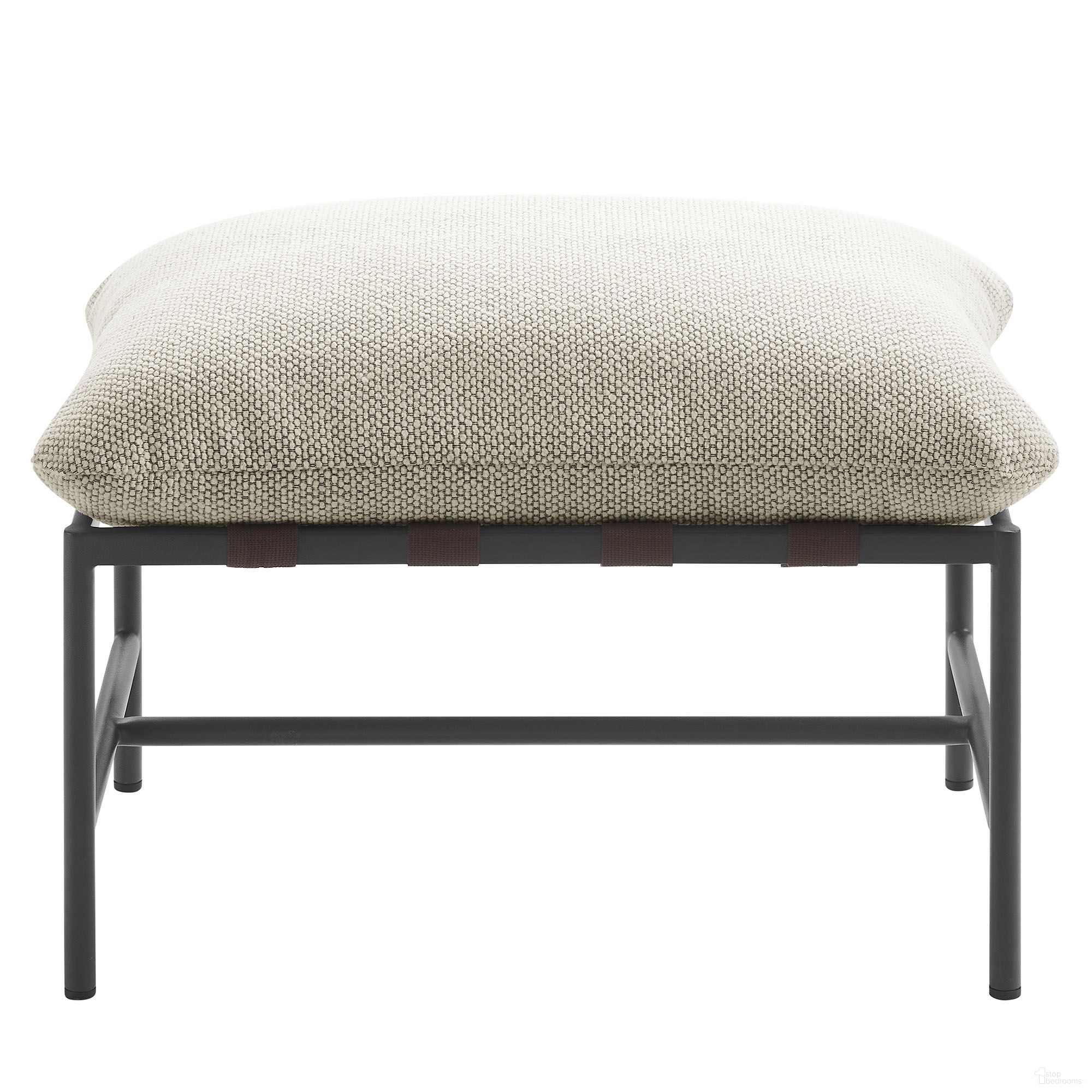 The appearance of Raya Outdoor Patio Boucle Ottoman In Ivory designed by Modway in the modern / contemporary interior design. This ivory piece of furniture was selected by 1StopBedrooms from Raya Collection to add a touch of cosiness and style into your home. Sku: EEI-7161-IVO. Material: Boucle.