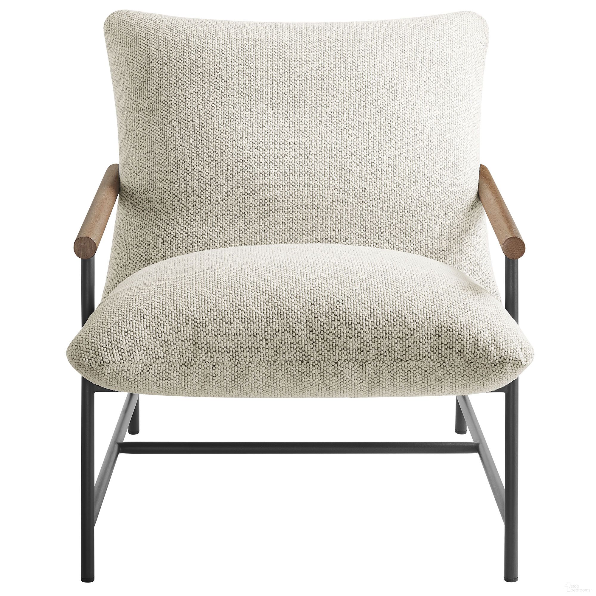The appearance of Raya Outdoor Patio Boucle Sling Lounge Chair In Ivory designed by Modway in the modern / contemporary interior design. This ivory piece of furniture  was selected by 1StopBedrooms from Raya Collection to add a touch of cosiness and style into your home. Sku: EEI-7118-IVO. Material: Boucle.