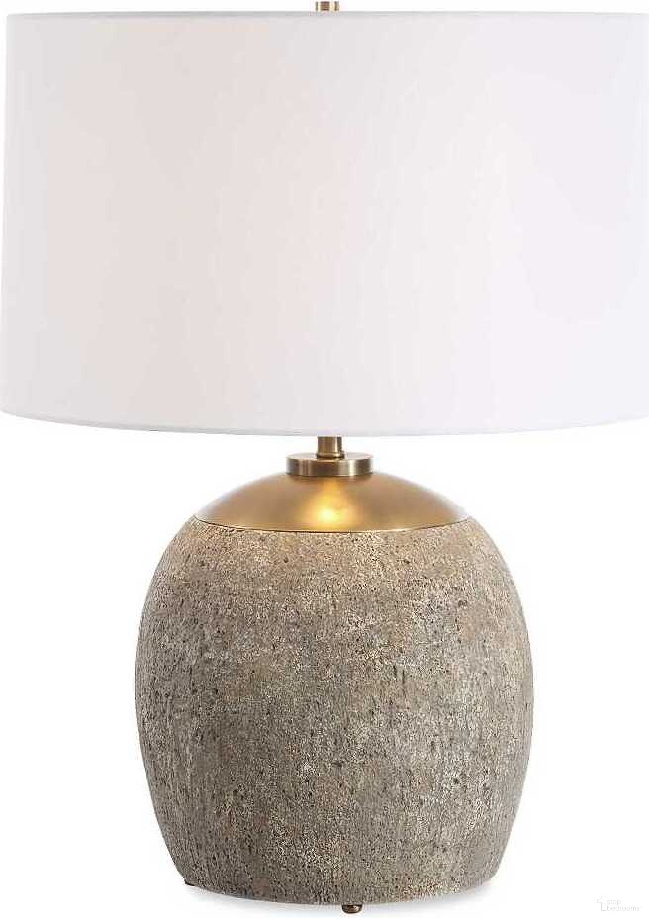 Raylan Textured Table Lamp In Brown