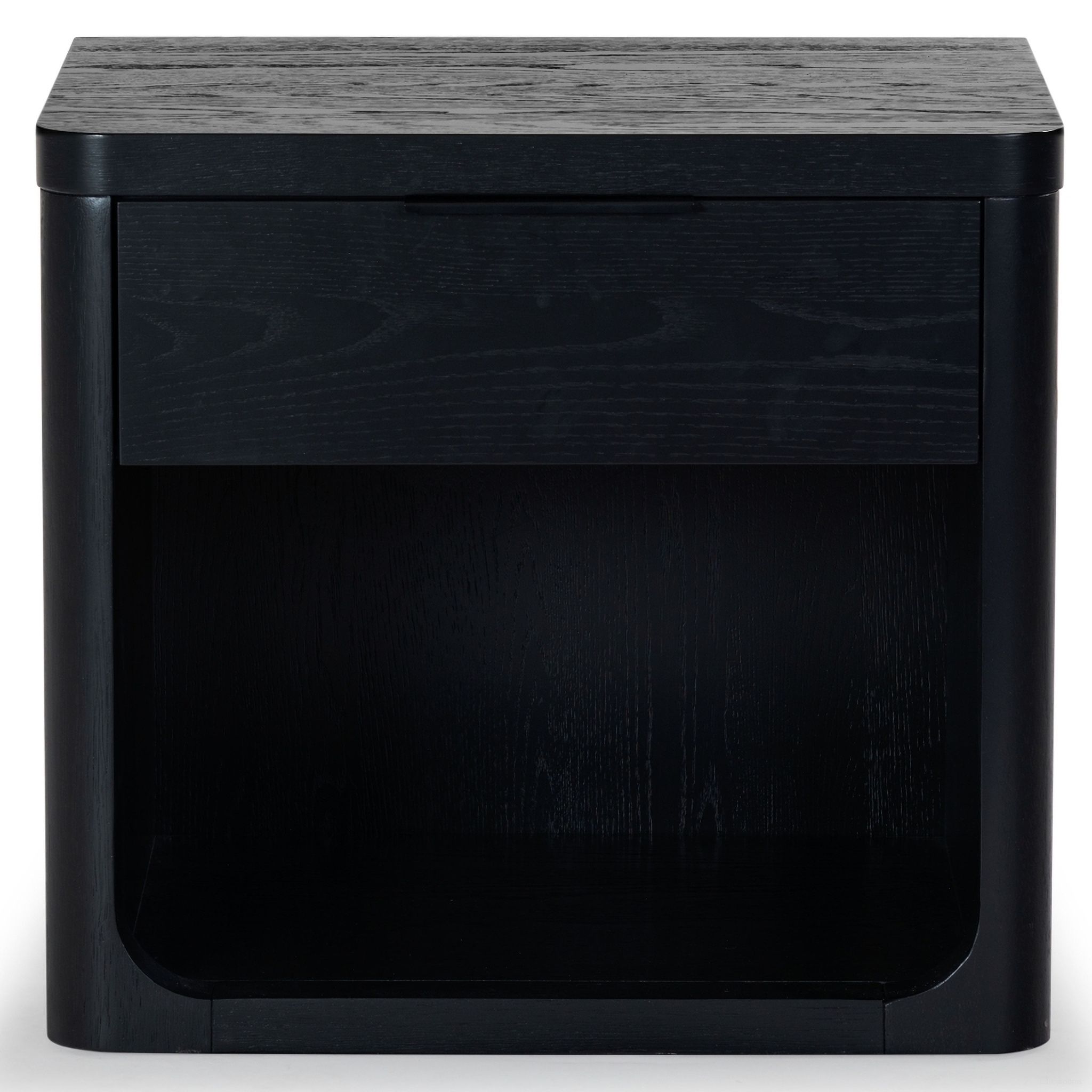 The appearance of Raylie 1 Drawer Wood Nightstand In Black designed by Safavieh Couture in the modern / contemporary interior design. This black piece of furniture was selected by 1StopBedrooms from Raylie Collection to add a touch of cosiness and style into your home. Sku: SFV2163B. Material: Rubberwood.