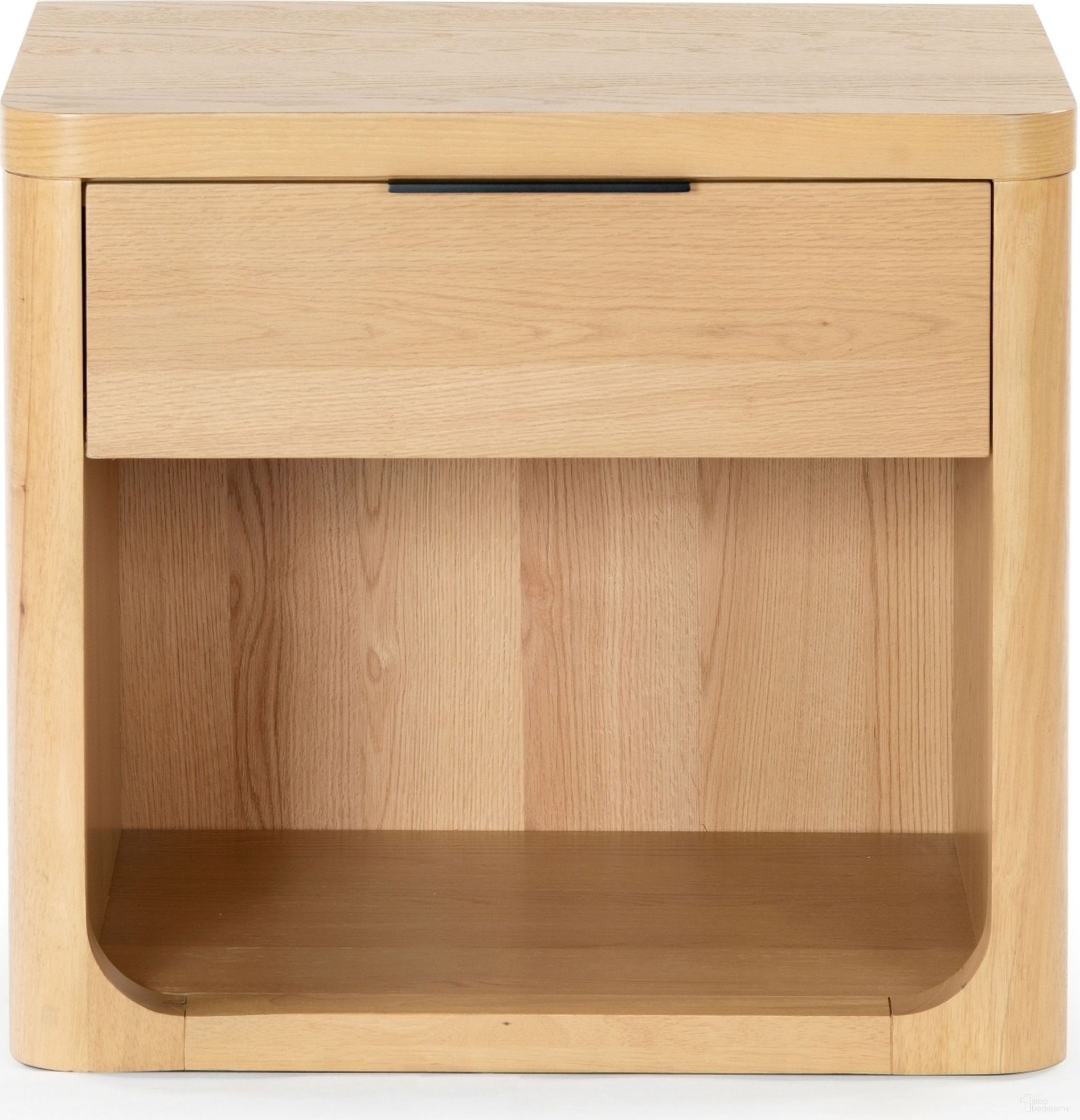 Raylie 1 Drawer Wood Nightstand In Natural