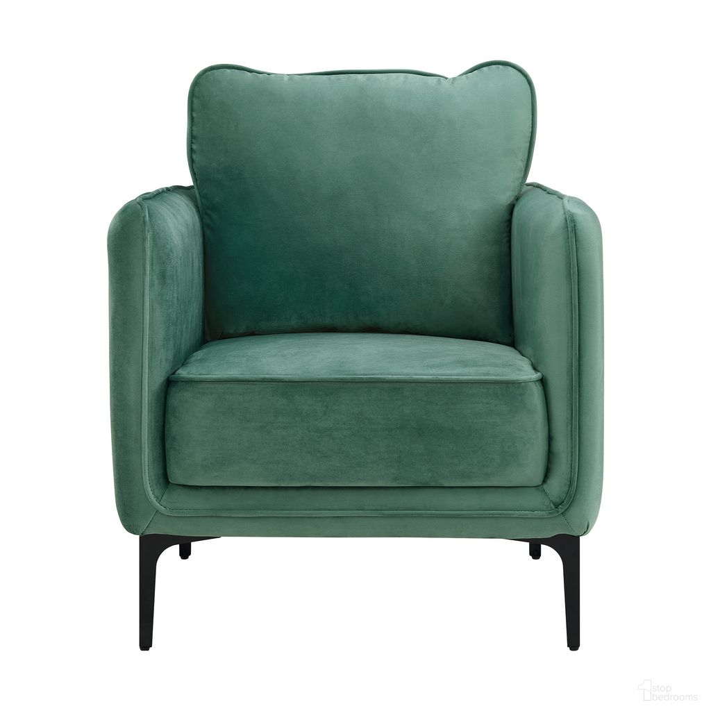 The appearance of Reale Chair In Black and Green designed by Picket House in the glam interior design. This black/green piece of furniture  was selected by 1StopBedrooms from Reale Collection to add a touch of cosiness and style into your home. Sku: U-4460-8562-100. Material: Polyester.