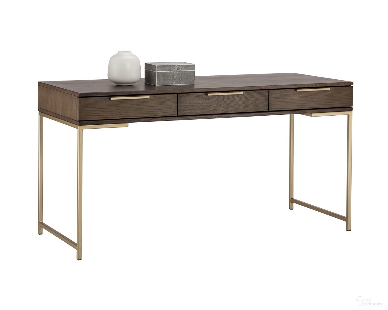 Rebel Desk In Gold and Raw Umber