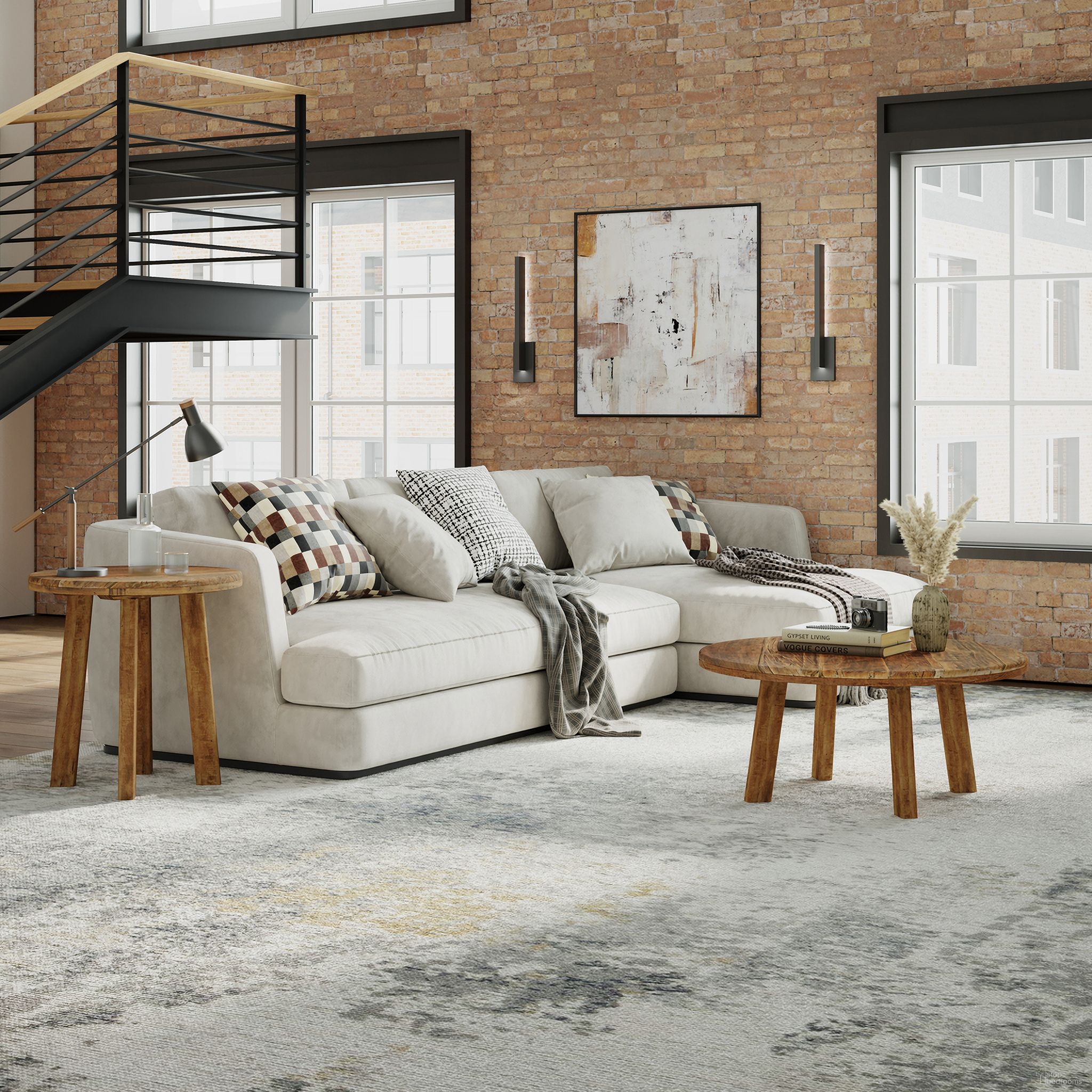 The appearance of Reclamation Occasional Table Set In Rustic Brown designed by Jofran in the country / farmhouse interior design. This rustic brown piece of furniture was selected by 1StopBedrooms from Reclamation Collection to add a touch of cosiness and style into your home. Sku: 2300-12;2300-8. Material: Wood.