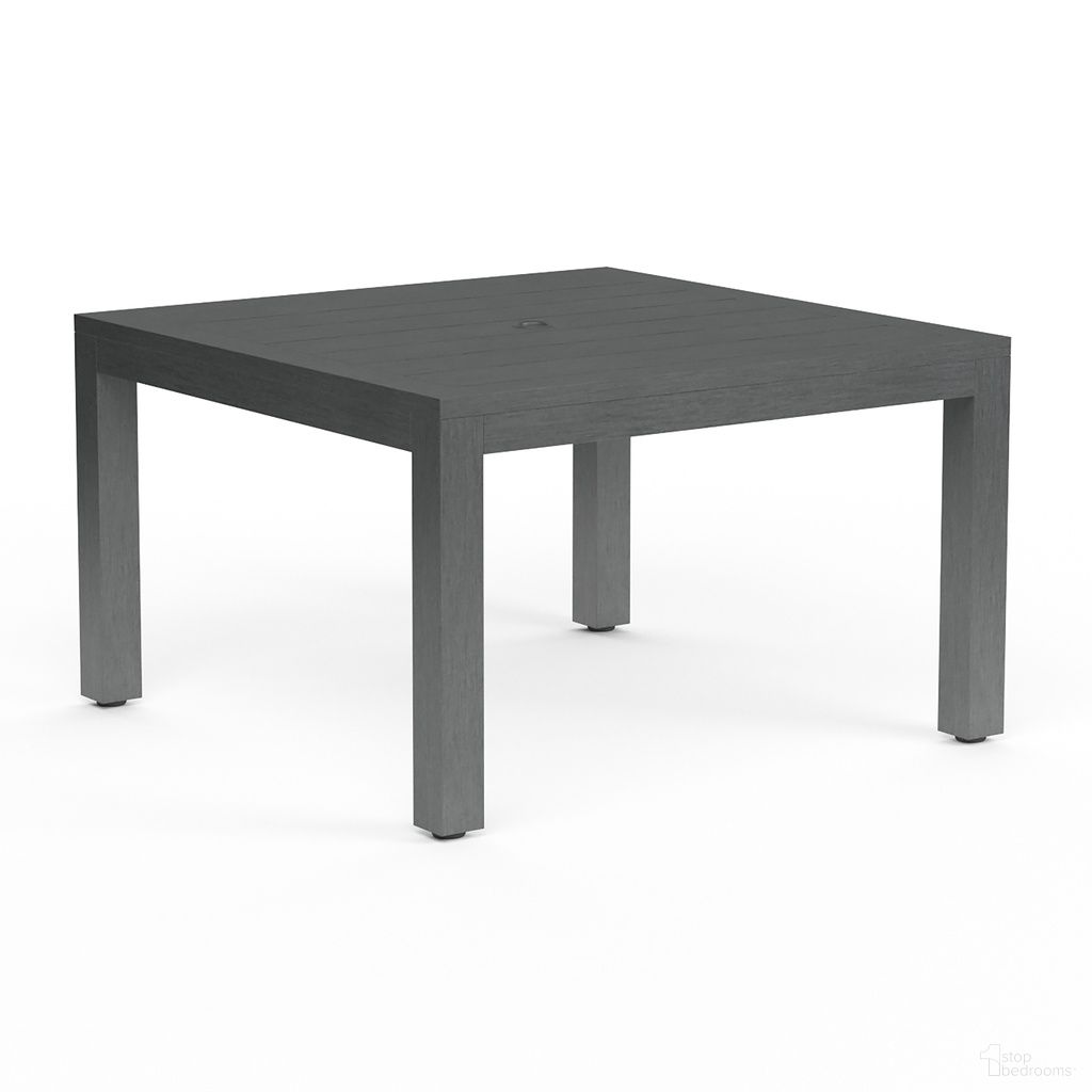 The appearance of Redondo 48" Square Dining Table in Slate designed by Sunset West in the modern / contemporary interior design. This slate piece of furniture was selected by 1StopBedrooms from Redondo Collection to add a touch of cosiness and style into your home. Sku: SW3801-T48. Material: Aluminum.