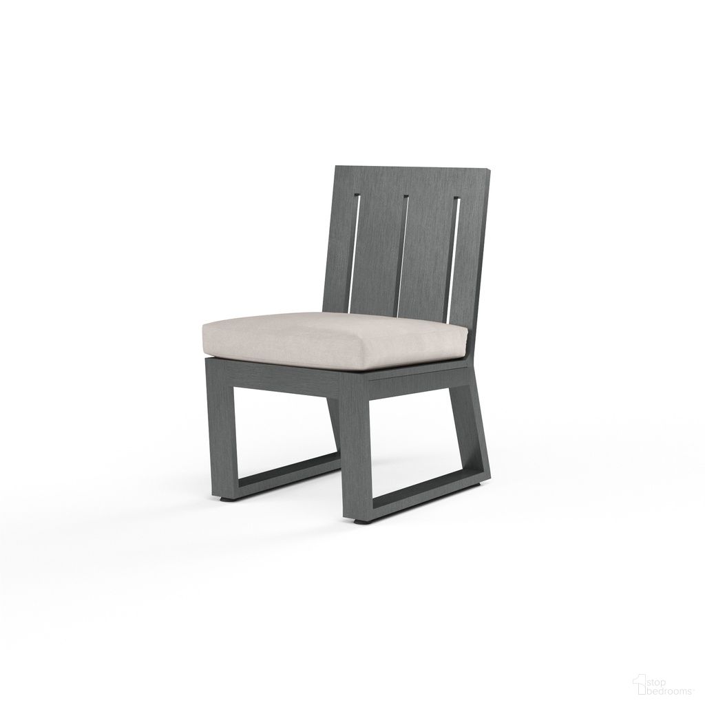 The appearance of Redondo Armless Dining Chair in Canvas Natural designed by Sunset West in the modern / contemporary interior design. This canvas natural piece of furniture was selected by 1StopBedrooms from Redondo Collection to add a touch of cosiness and style into your home. Sku: SW3801-1A-5404. Material: Aluminum.