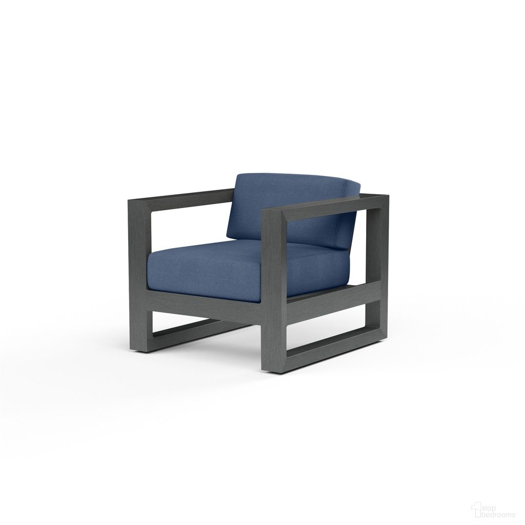The appearance of Redondo Club Chair in Spectrum Indigo designed by Sunset West in the modern / contemporary interior design. This spectrum indigo piece of furniture  was selected by 1StopBedrooms from Redondo Collection to add a touch of cosiness and style into your home. Sku: SW3801-21-48080. Material: Aluminum.