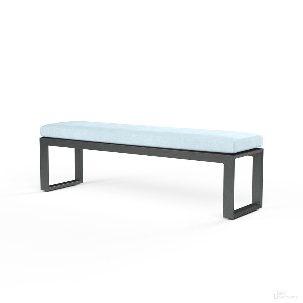 The appearance of Redondo Dining Bench in Canvas Skyline designed by Sunset West in the modern / contemporary interior design. This canvas skyline piece of furniture was selected by 1StopBedrooms from Redondo Collection to add a touch of cosiness and style into your home. Sku: SW3801-BNCH-14091. Material: Aluminum.