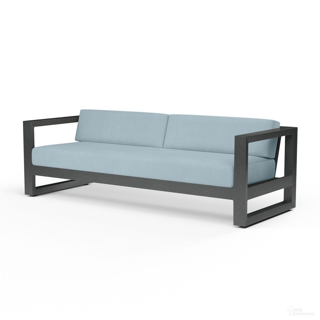 The appearance of Redondo Sofa in Canvas Skyline designed by Sunset West in the modern / contemporary interior design. This canvas skyline piece of furniture  was selected by 1StopBedrooms from Redondo Collection to add a touch of cosiness and style into your home. Sku: SW3801-23-14091. Material: Aluminum.