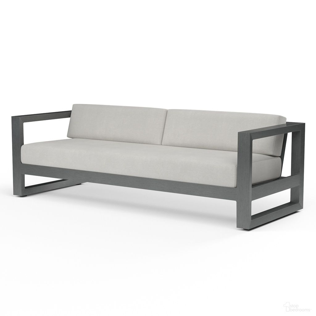 The appearance of Redondo Sofa in Cast Silver designed by Sunset West in the modern / contemporary interior design. This cast silver piece of furniture was selected by 1StopBedrooms from Redondo Collection to add a touch of cosiness and style into your home. Sku: SW3801-23-SLVR-STKIT. Material: Aluminum.