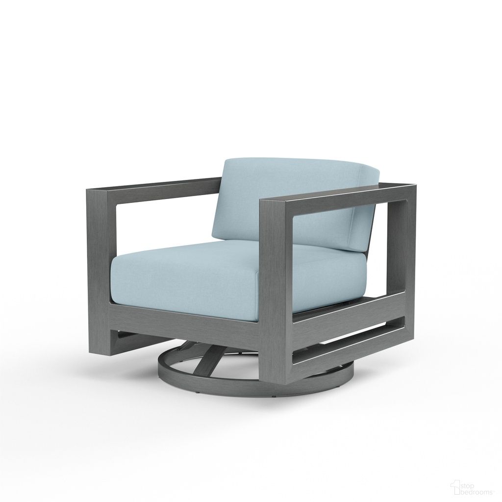 The appearance of Redondo Swivel Club in Canvas Skyline designed by Sunset West in the modern / contemporary interior design. This canvas skyline piece of furniture was selected by 1StopBedrooms from Redondo Collection to add a touch of cosiness and style into your home. Sku: SW3801-21S-14091. Material: Aluminum.