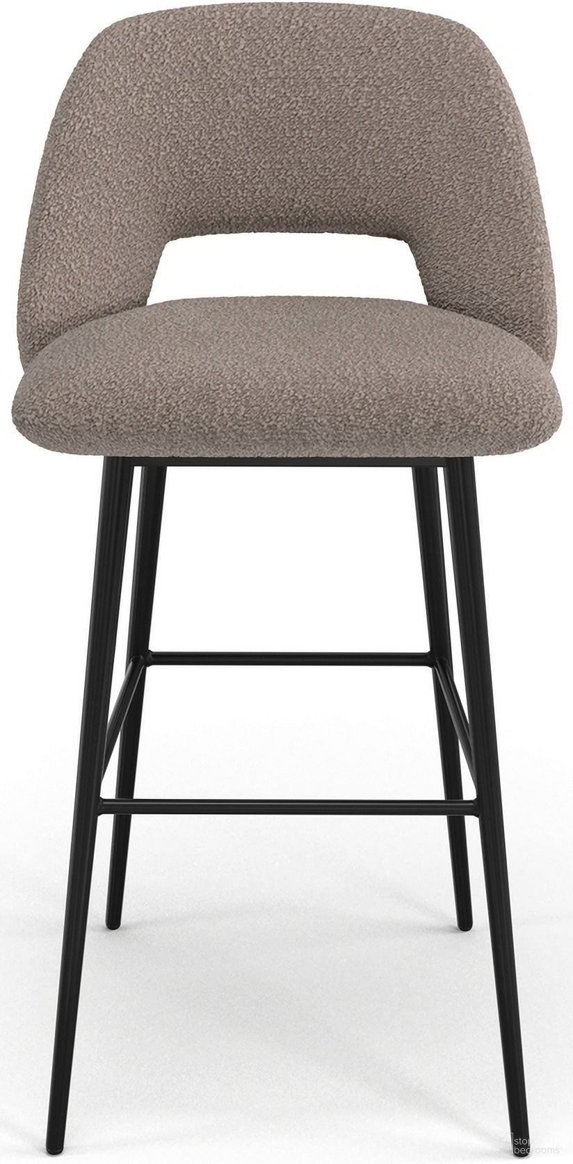 The appearance of Reed Bar Height Stools Set of 2 In Grey designed by Aeon in the modern / contemporary interior design. This grey piece of furniture  was selected by 1StopBedrooms from Reed Collection to add a touch of cosiness and style into your home. Sku: AE8424-Bar-Grey. Material: Plywood.