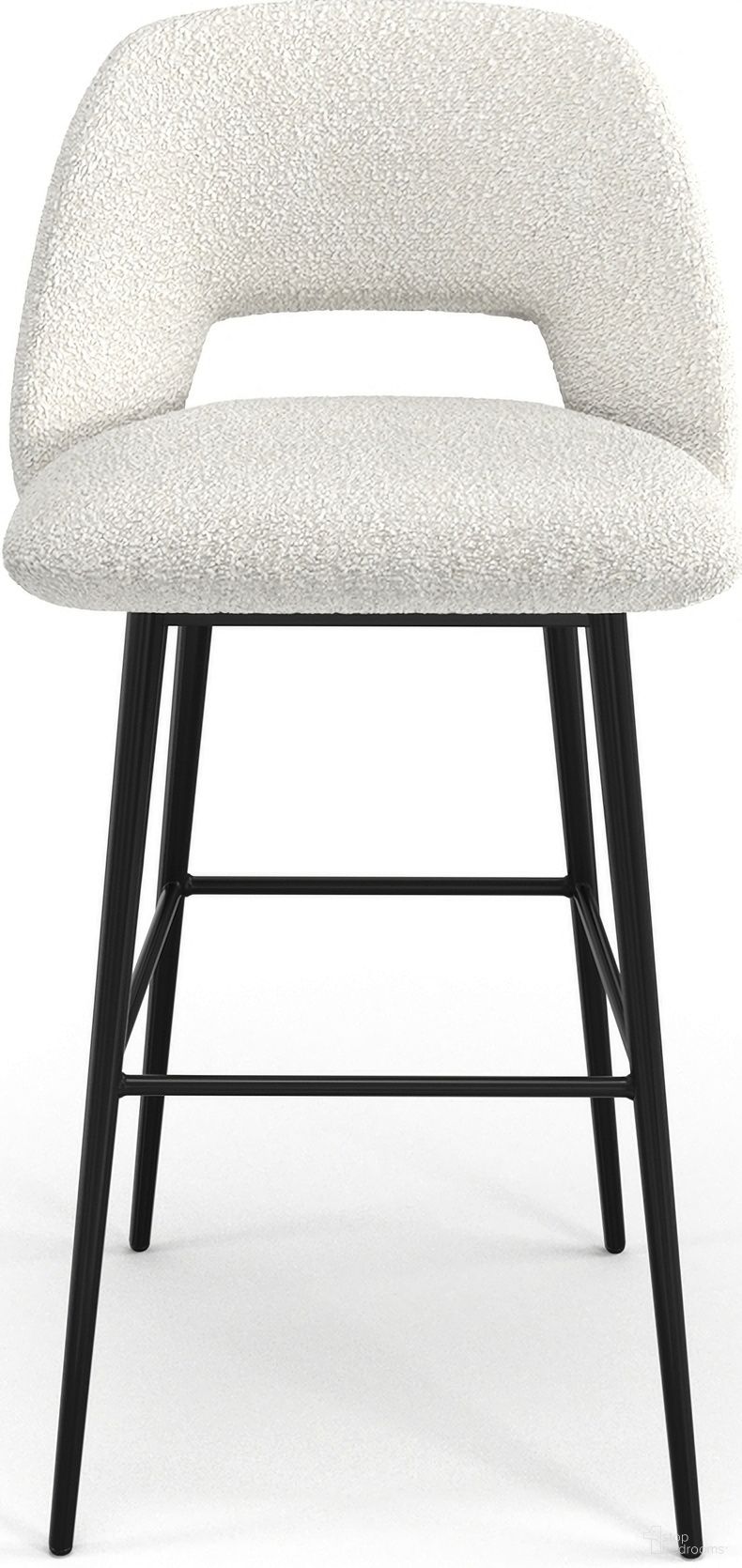 The appearance of Reed Bar Height Stools Set of 2 In White designed by Aeon in the modern / contemporary interior design. This white piece of furniture was selected by 1StopBedrooms from Reed Collection to add a touch of cosiness and style into your home. Sku: AE8424-Bar-White. Material: Plywood.