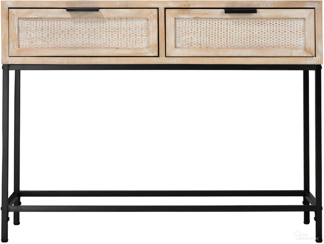 The appearance of Reed Console Table in Washed Wood & Black Metal designed by Jamie Young Company in the coastal interior design. This metal and black ash piece of furniture was selected by 1StopBedrooms from Reed Collection to add a touch of cosiness and style into your home. Sku: LS20REEDCOWW. Material: Wood.