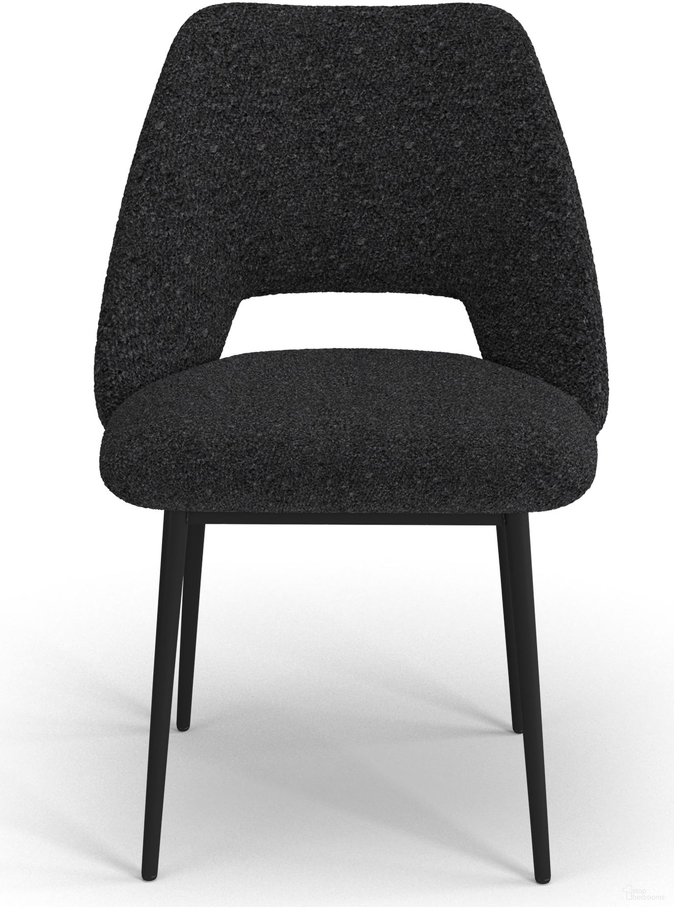 The appearance of Reed Side Chair Set of 2 In Black designed by Aeon in the modern / contemporary interior design. This black piece of furniture was selected by 1StopBedrooms from Reed Collection to add a touch of cosiness and style into your home. Sku: AE8424-Black. Material: Plywood. Chair Type: Side Chair.
