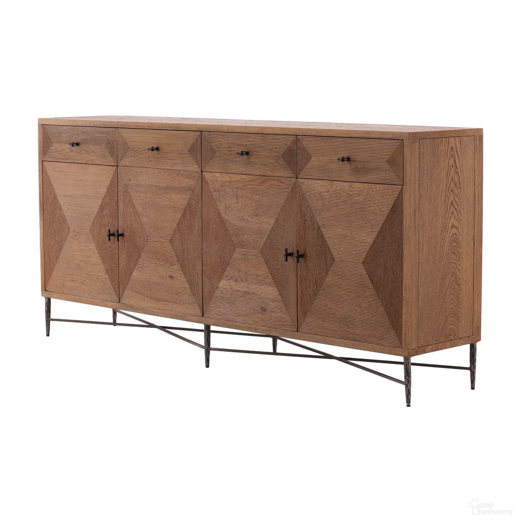 The appearance of Reese Sideboard designed by Furniture Classics in the modern / contemporary interior design. This piece of furniture was selected by 1StopBedrooms from Reese Collection to add a touch of cosiness and style into your home. Sku: 40-301. Material: Iron.