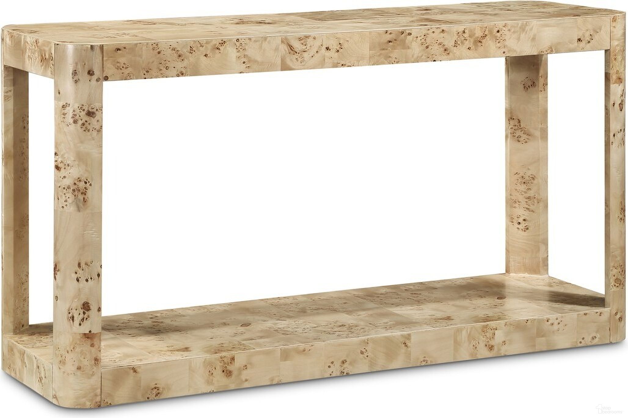 The appearance of Reeves Console Table In Burl designed by Meridian in the modern / contemporary interior design. This burl piece of furniture was selected by 1StopBedrooms from Reeves Collection to add a touch of cosiness and style into your home. Sku: 99068Burl-ST. Material: Rubberwood.