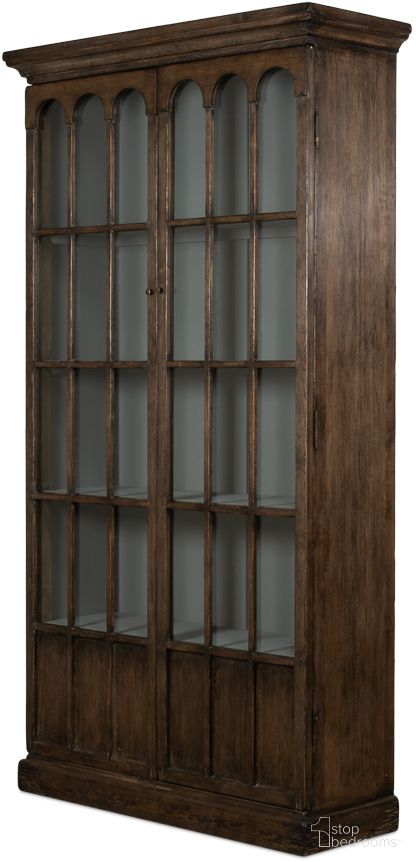 Refined Arches Brown Tall Bookcase